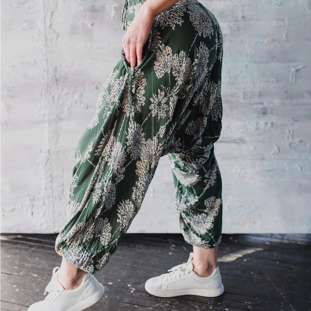 Buddha Pants Savannah Harem Pants Flower Dandelion Size XS